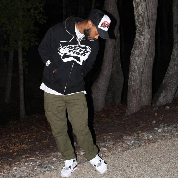 Full zip noir